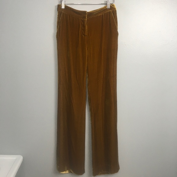 VERONICA BEARD | Ramsey wide leg tux pants gold 2 - Picture 4 of 9